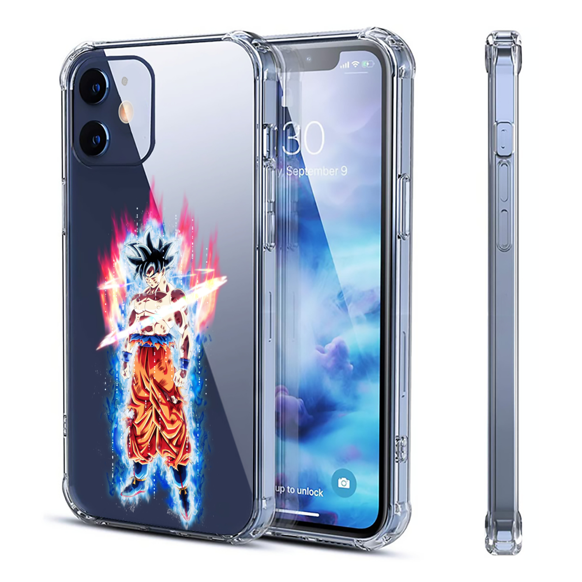 （画像用） ドラゴンボール 孫悟空（そん ごくう）Son Goku カカロット DRAGON BALL Kakarotto 【iPhone 12シリーズ対応】透明スマホケース（クリアソフトケース）